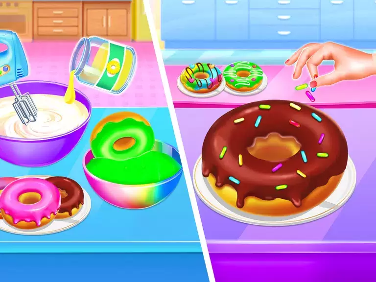 Make Donuts Game - Donut Maker ဖန်သားပြင်ဓာတ်ပုံ 0