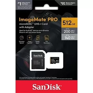 SanDisk ImageMate Pro 512GB Micro SDXC Card