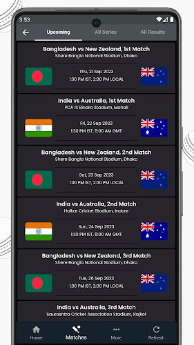 Live Cricket Score, IND vs RSA スクリーンショット 2