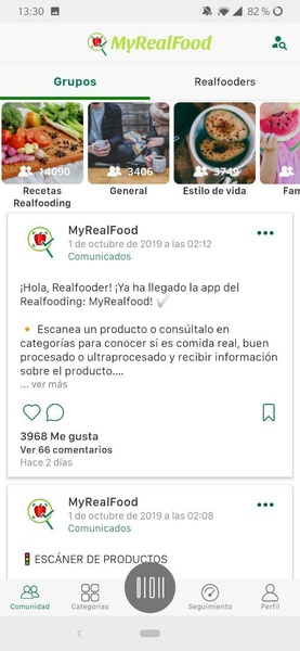 MyRealFood: Escáner y recetas應用截圖第2張