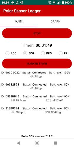 Polar Sensor Logger Ekran Görüntüsü 0