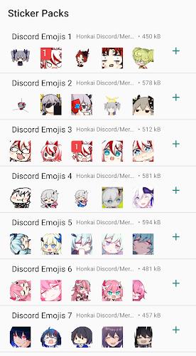 Honkai Whatsapp Stickers Captura de tela 0