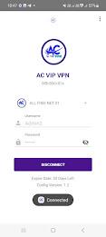 AC VIP VPN ဖန်သားပြင်ဓာတ်ပုံ 1