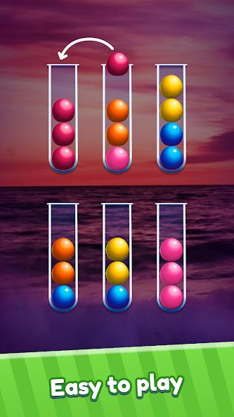 Ball Sort Puzzle Color Sort Mod Tangkapan skrin 0