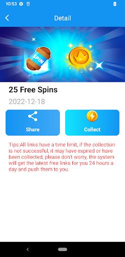 Daily Spins - Spin Link ဖန်သားပြင်ဓာတ်ပုံ 0