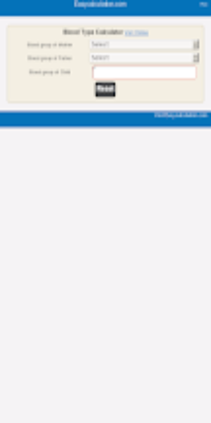 Blood Type Calculator Ekran Görüntüsü 1
