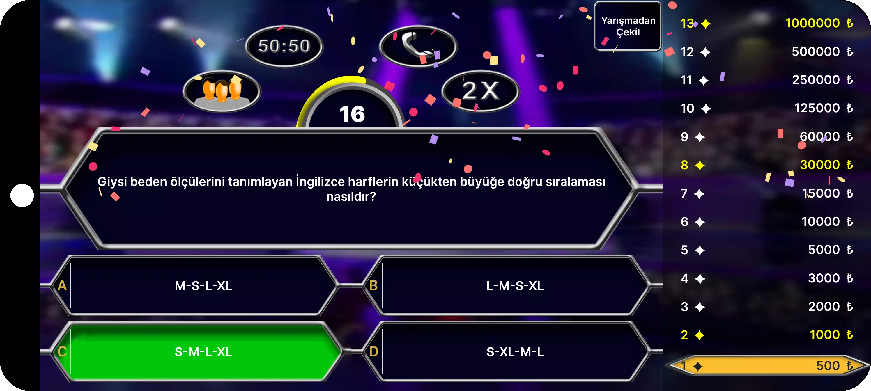 Milyoner Bilgi Yarışması應用截圖第2張