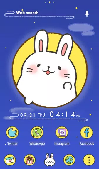 Moon Rabbit Theme Capture d'écran 0