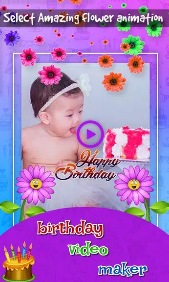 Birthday Video & Status Maker Capture d'écran 2