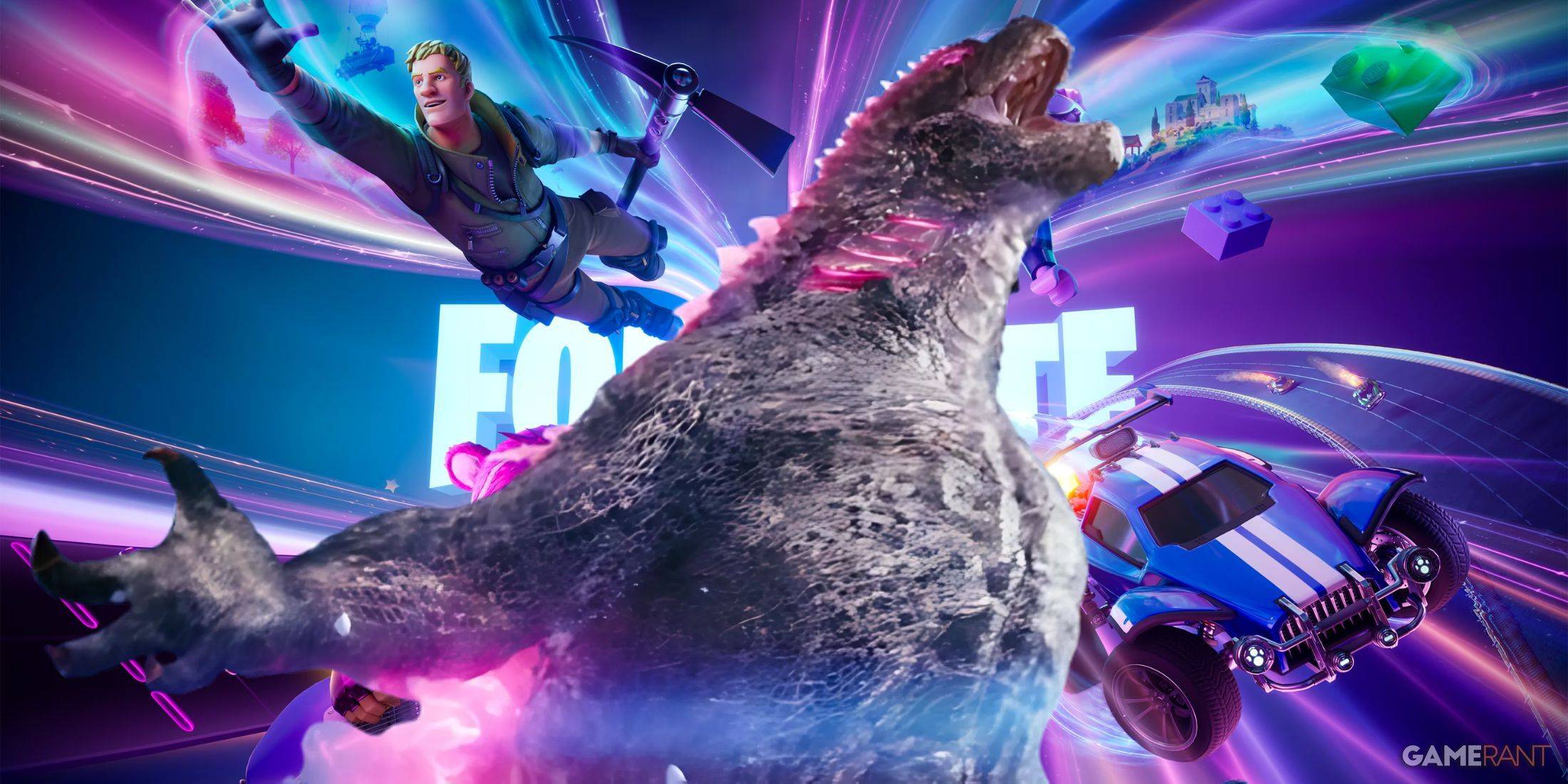 Fortnite洩漏暗示了New Godzilla，Monsterverse Skins