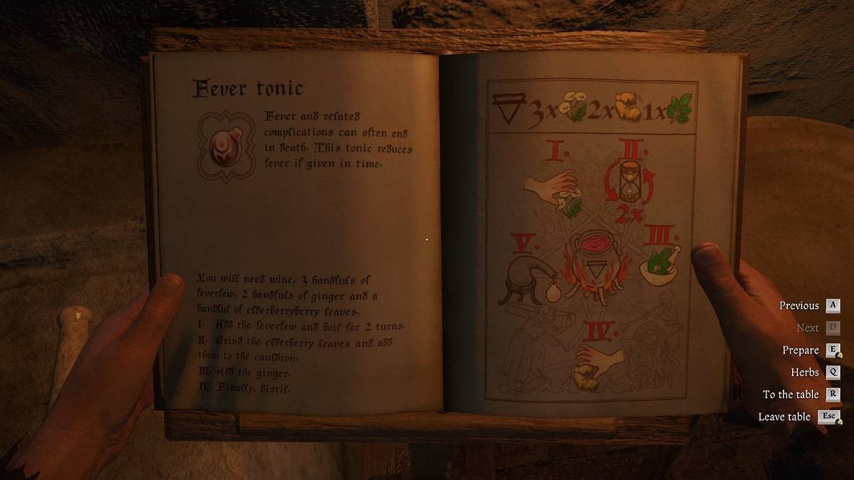 Fever Tonic Recipe in Kingdom Come Deliverance 2