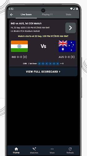 Live Cricket Score, IND vs RSA應用截圖第0張