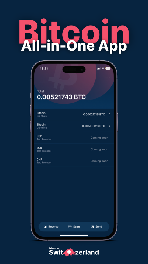 DFX BTC Taro Wallet Tangkapan skrin 1