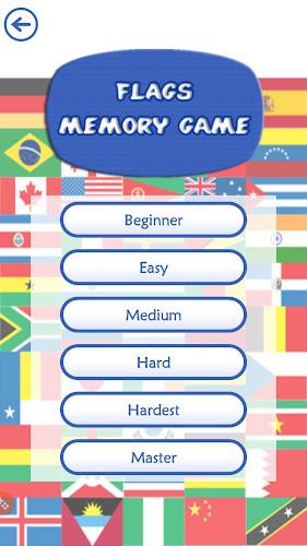 Flags Memory Game Zrzut ekranu 1