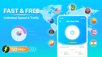 Fast VPN Ultra Fast Proxy VPN Captura de tela 2