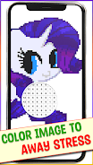 Pony Pixel Art Coloring Book Zrzut ekranu 1