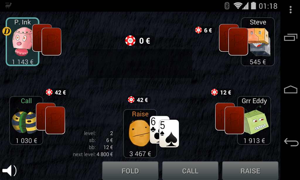 Bots Don't Bluff Offline Poker Скриншот 1