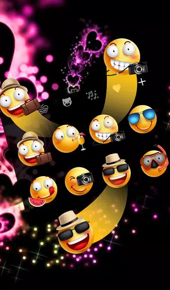 Sparkling Purple Heart Keyboard Theme Tangkapan skrin 3