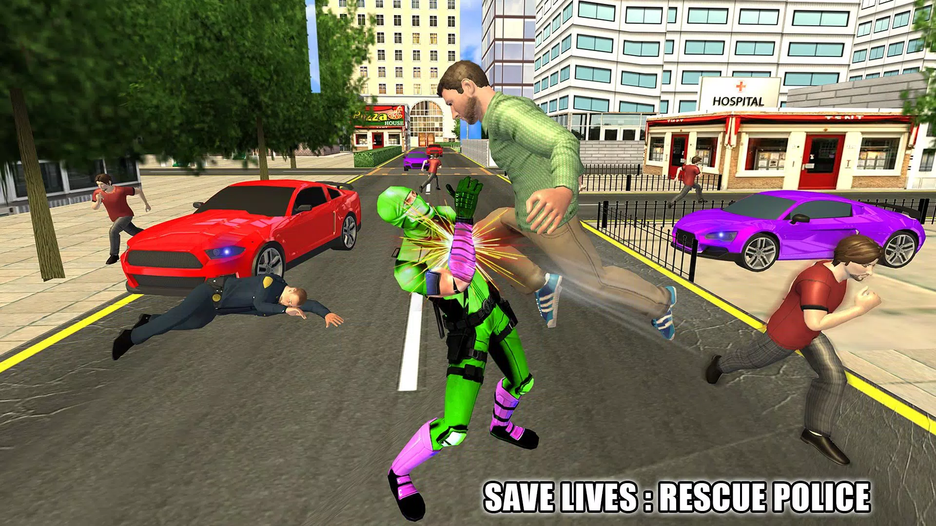 Flying Ninja Hero Crime Chase應用截圖第2張