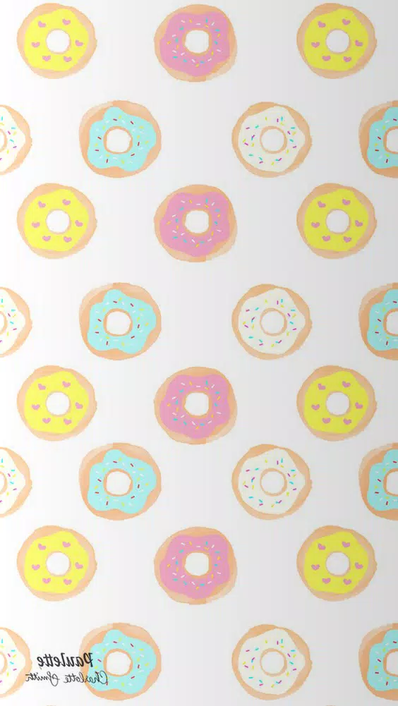 Cute Donut Wallpaper HD 4K スクリーンショット 1