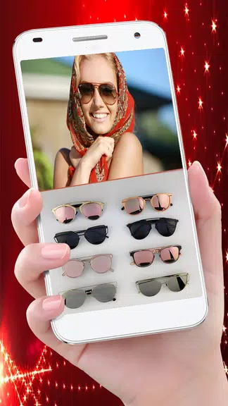 Stylish Sun Glasses Photo Edit स्क्रीनशॉट 0