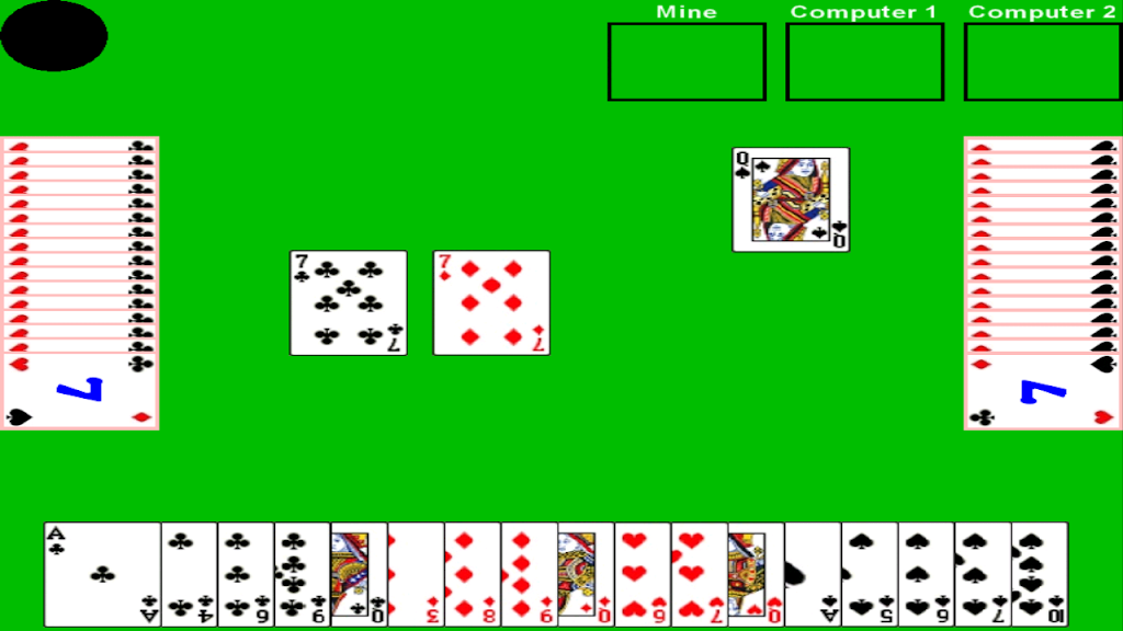 Seven Card Game - Simple and Fun Game Schermafbeelding 1