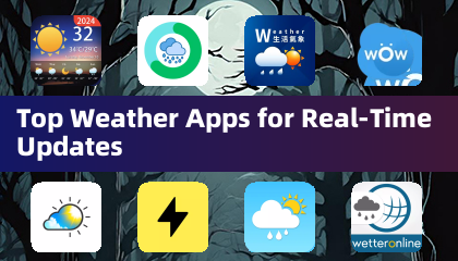 Meilleures applications météo pour des mises à jour en temps réel