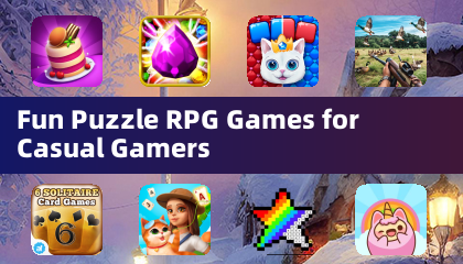 気軽なゲームプレイヤー向けの楽しいパズルRPGゲーム